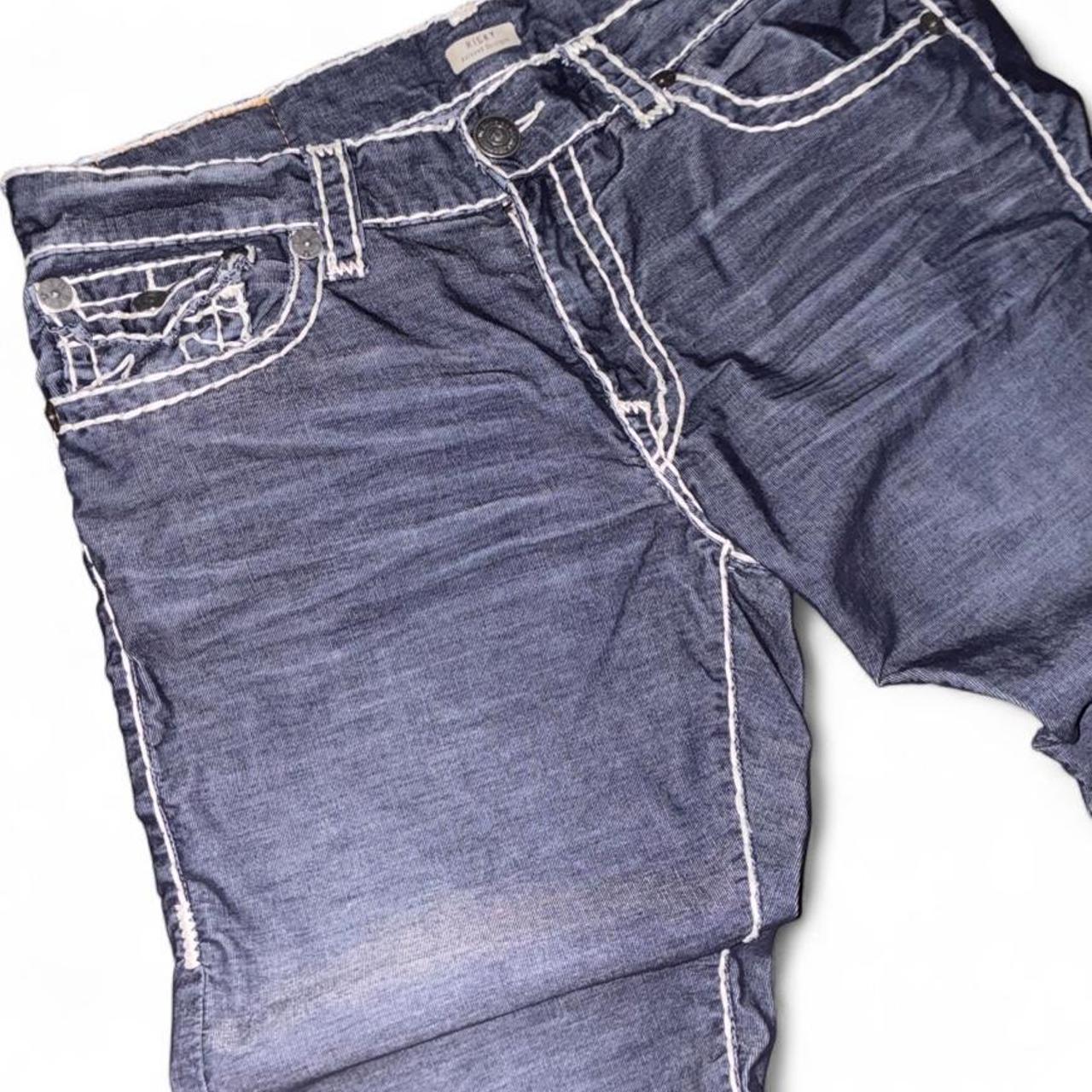 True Religion Ricky Contrast-Stitch Jeans