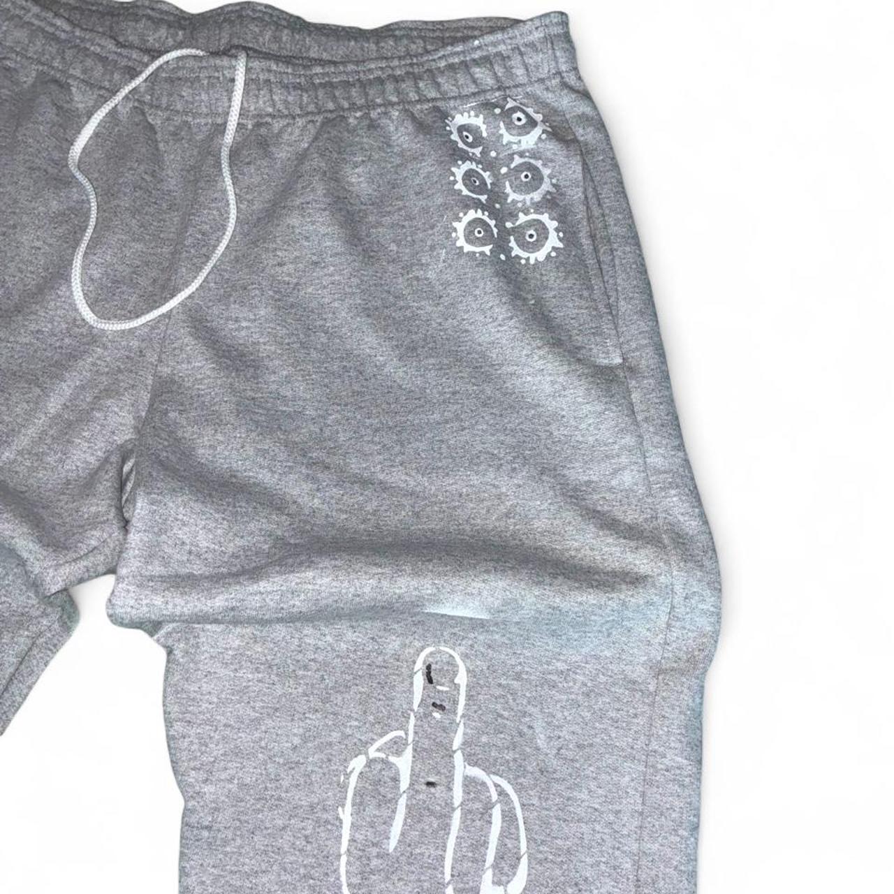 Grey Cotton Sweatpants — Codeine Sunshine No Apologies