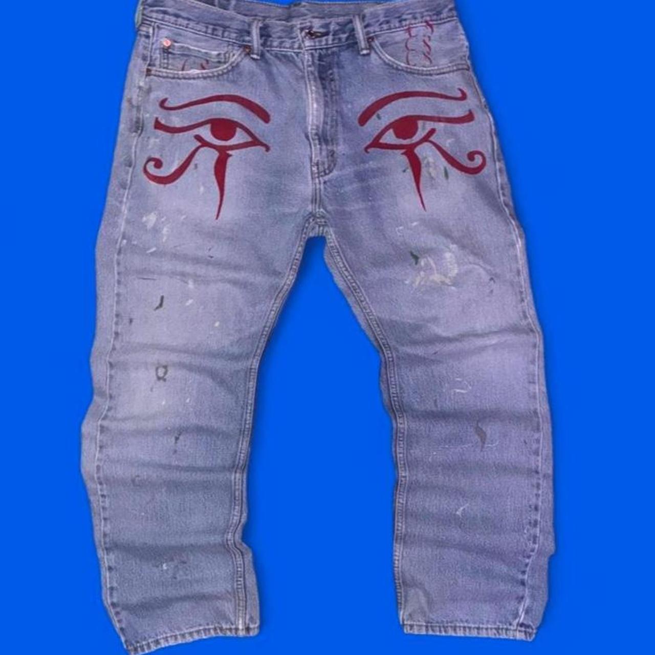 Levi’s 505 Eye Jeans — Codeine Sunshine Red Gaze