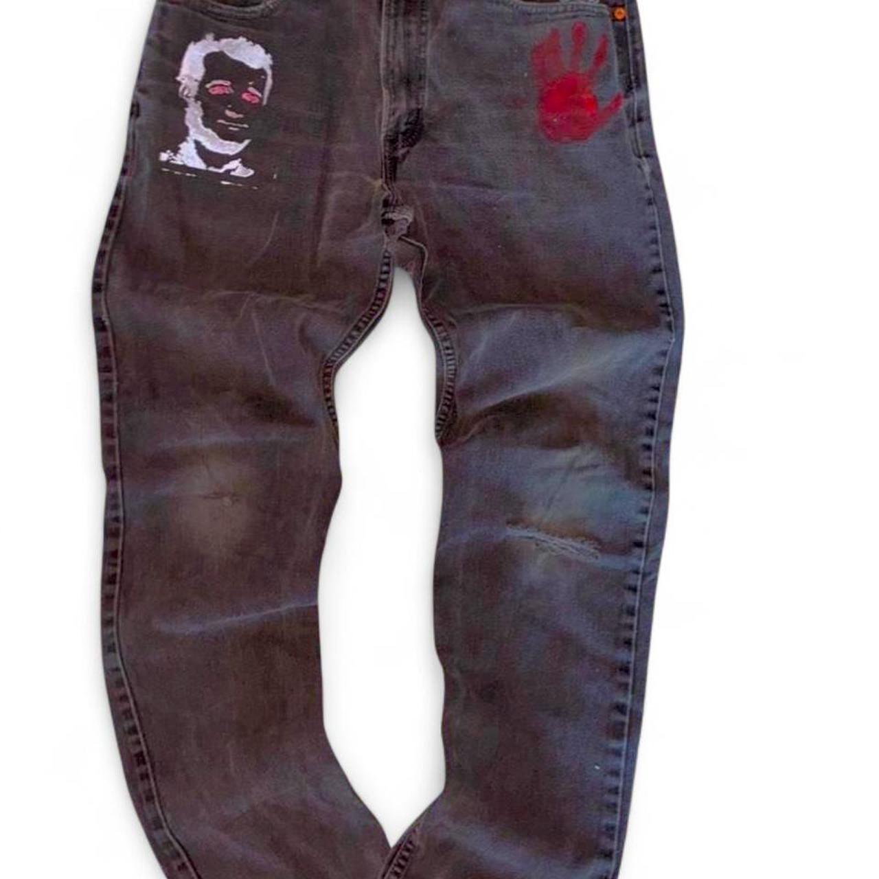 Portrait Graphic Jeans — Codeine Sunshine Marked Man