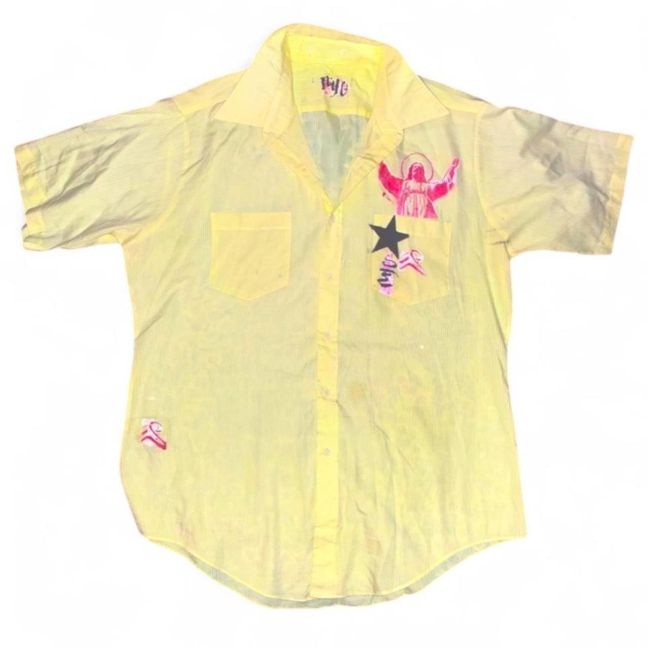 Yellow Reworked Shirt — Codeine Sunshine Slim Jesus