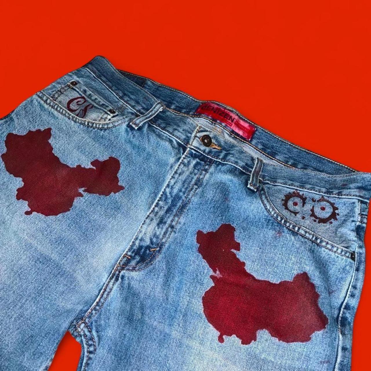 Painted Denim Jeans — Codeine Sunshine China