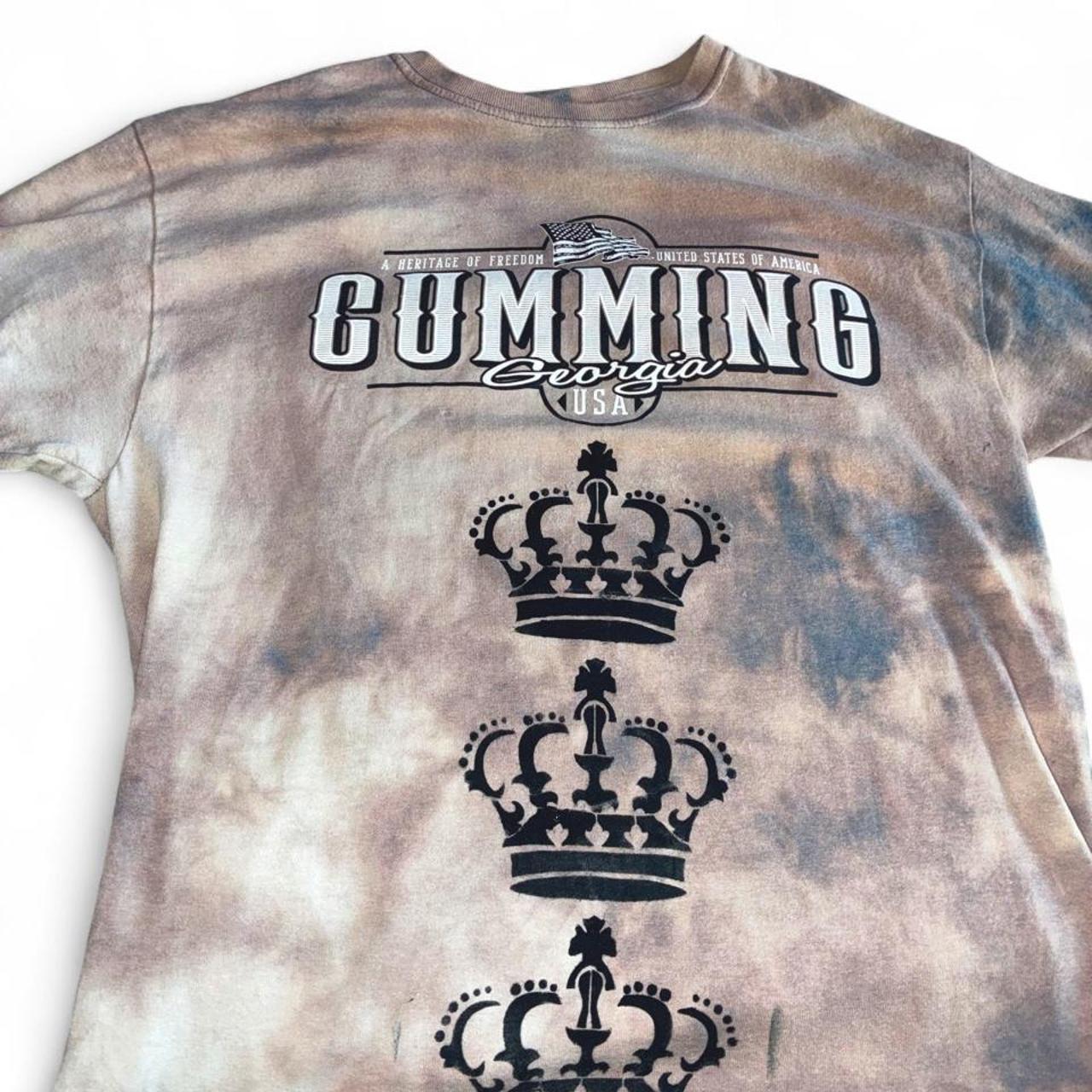 Bleach-Dyed Graphic Tee — Codeine Sunshine Triple Crown