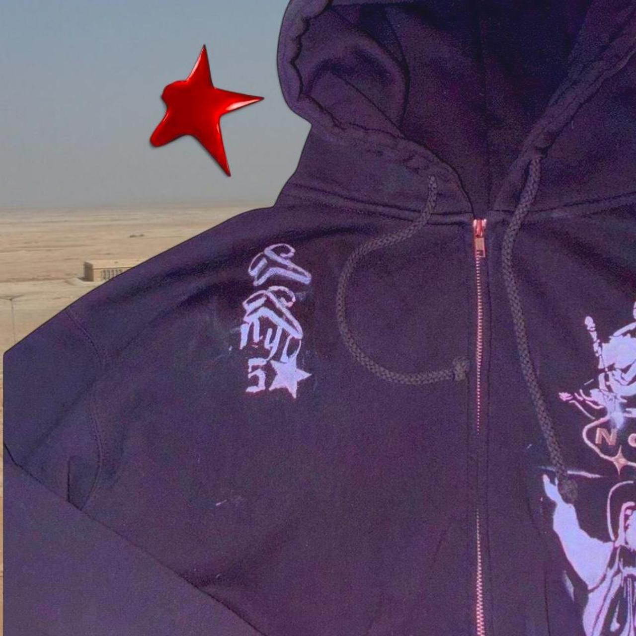 Black Graphic Zip Hoodie — Codeine Sunshine 5 Star