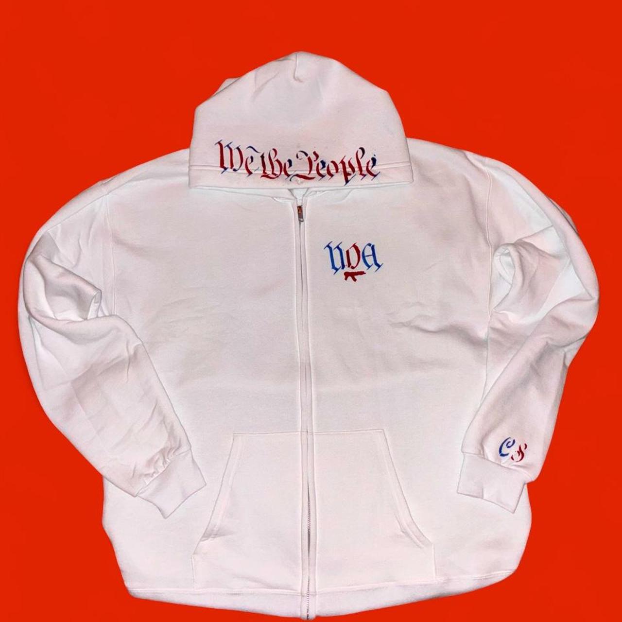 White Zip Hoodie — Codeine Sunshine UDA / We the People