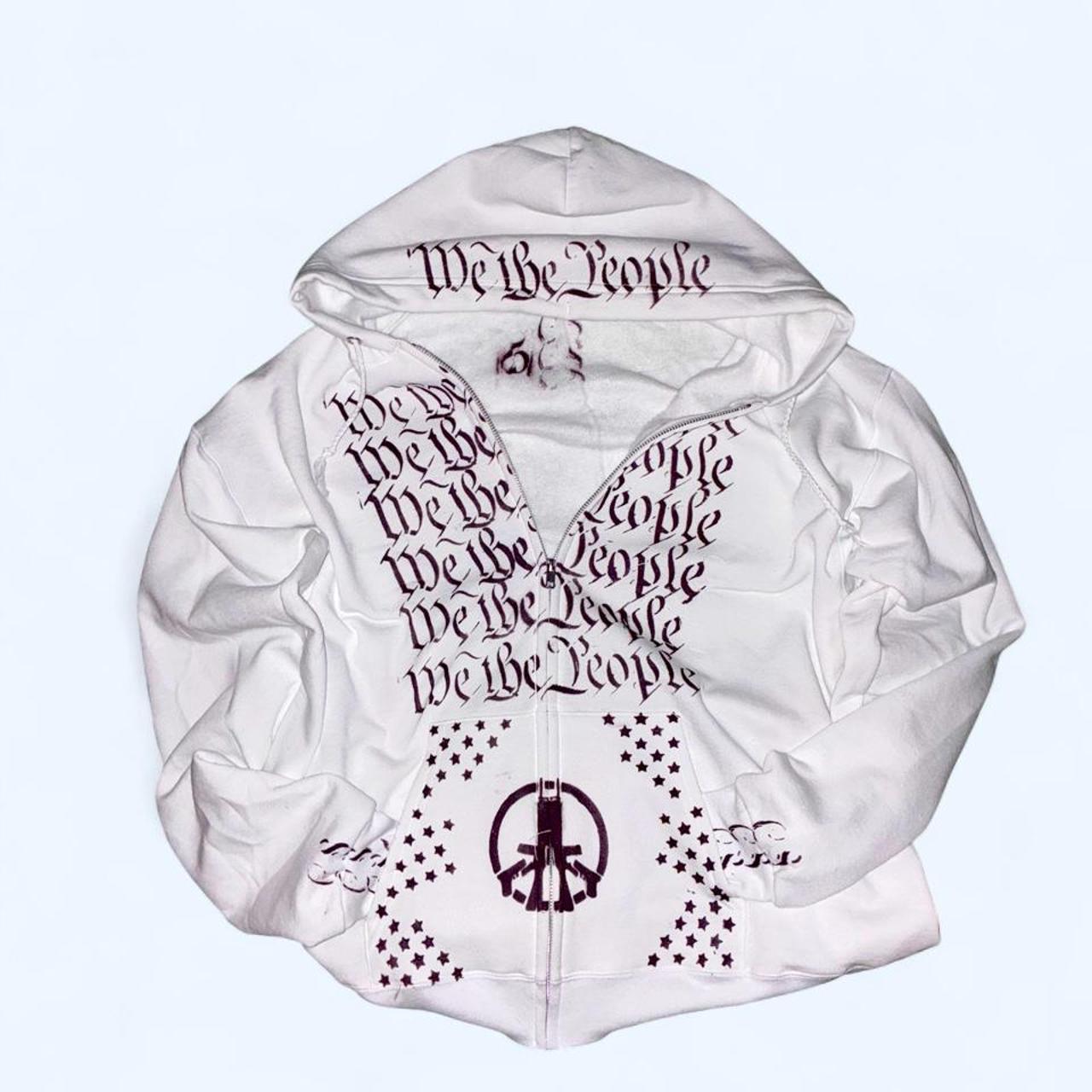 Black Print Zip Hoodie — Codeine Sunshine We the People