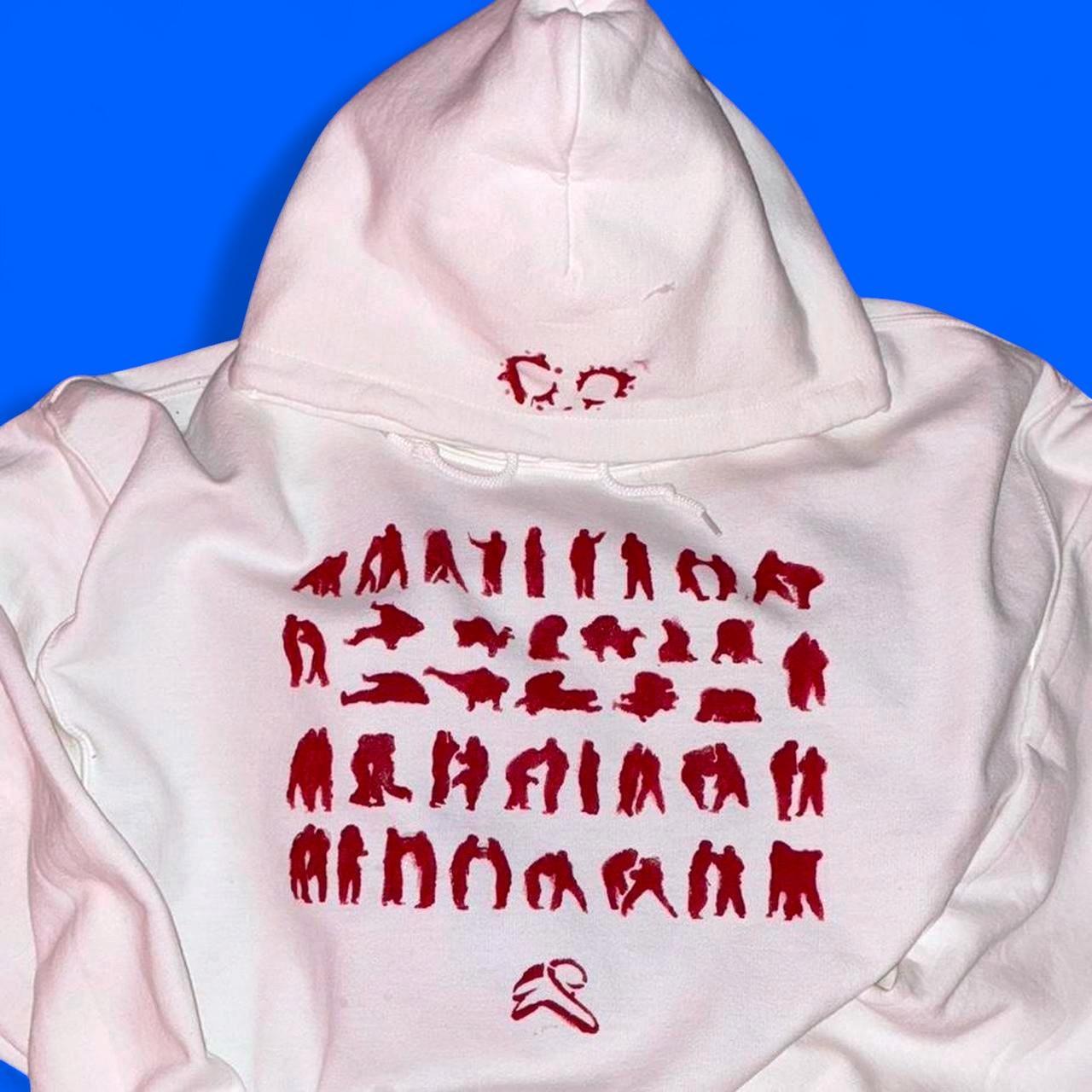 White Stencil Hoodie — Codeine Sunshine Throwdown