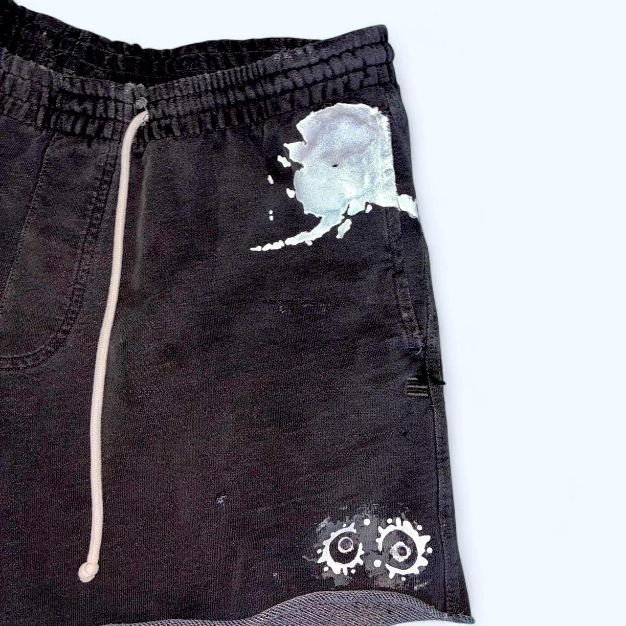 Black Cotton Shorts — Codeine Sunshine Alaska Watch