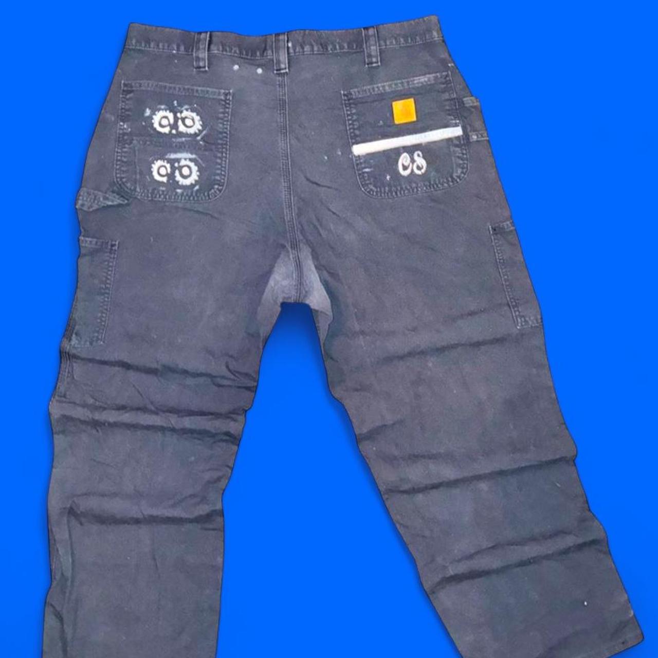 Carhartt Painted Work Pants — Codeine Sunshine Work Signal