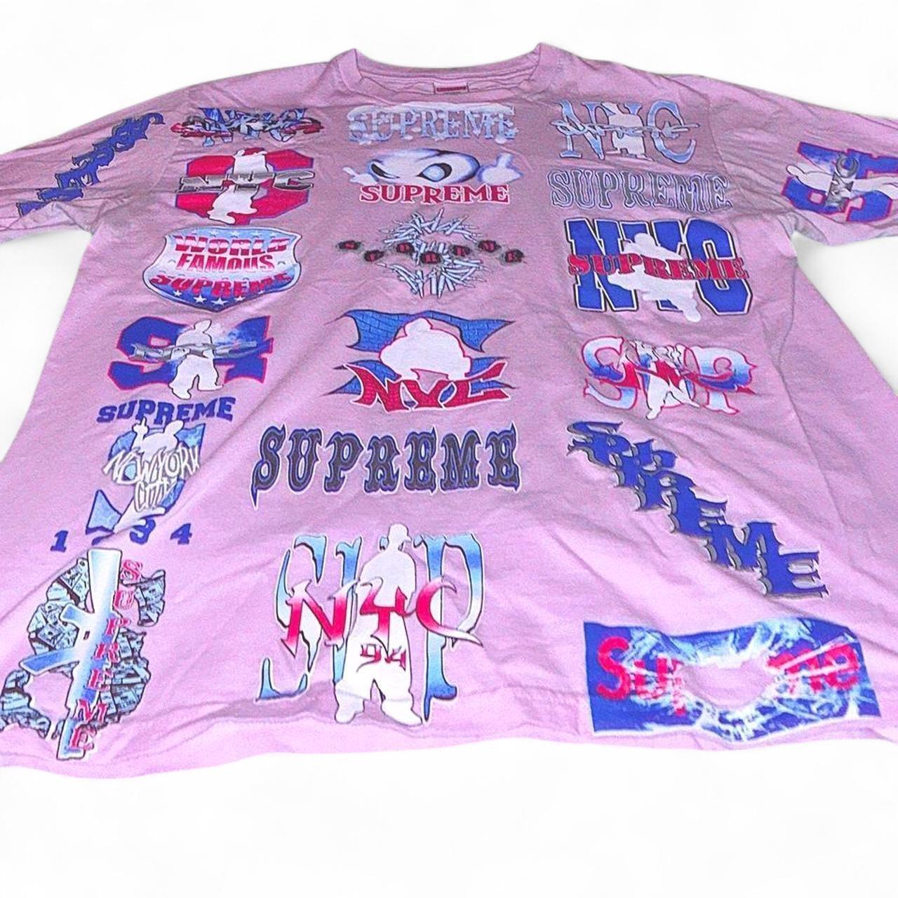 Supreme Flash Tee — Light Pink