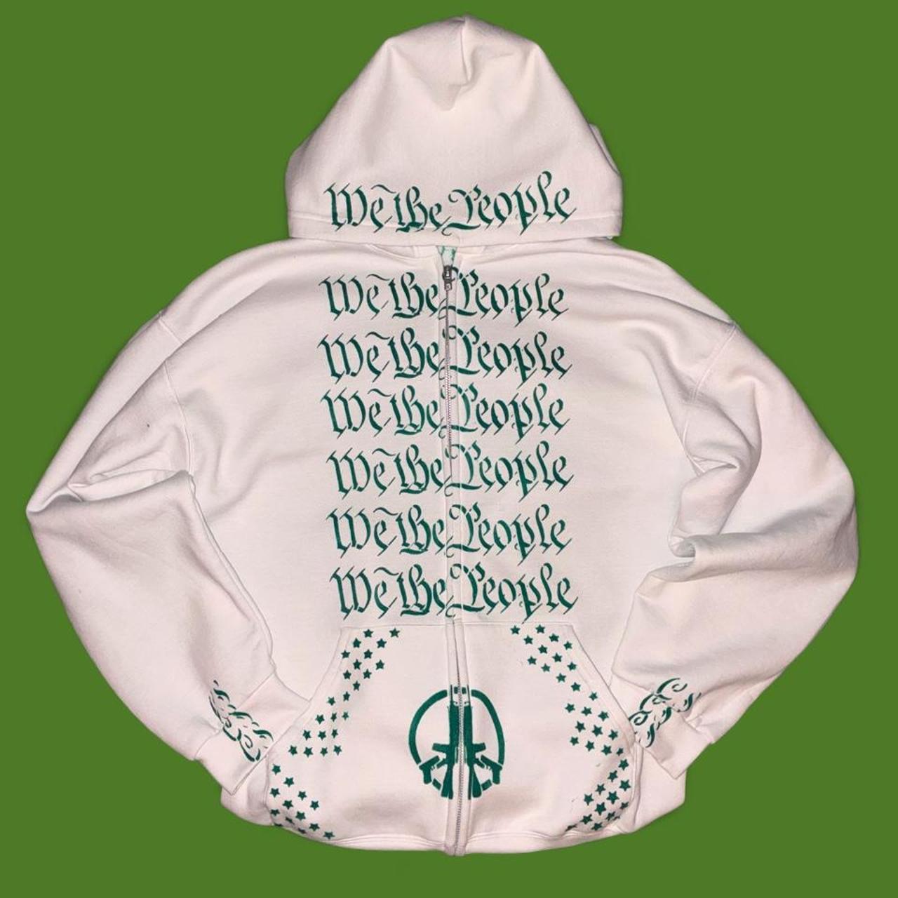 Green Print Zip Hoodie — Codeine Sunshine We the People