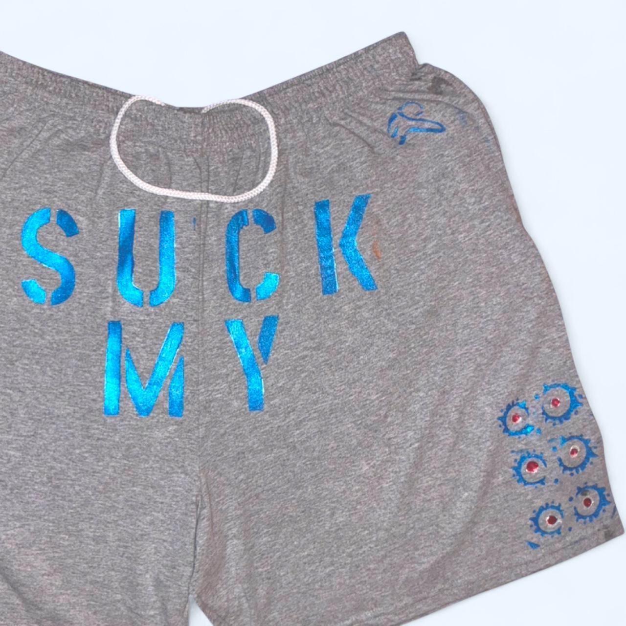 Grey Painted Graphic Top — Codeine Sunshine Suck My